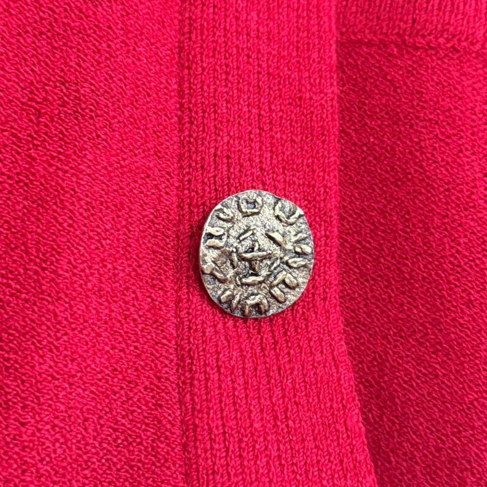 Vintage 80’s Steve Fabrikant Neiman Marcus Wool Color-block Sweater Cardigan - Picture 6 of 10